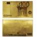 Золотая Банкнота 100 EURO